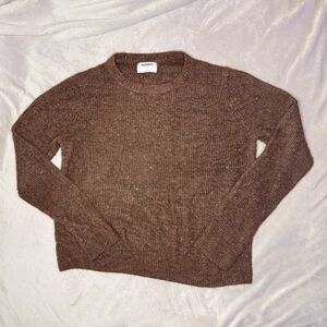 Old Navy Brown Knit Sweater size large